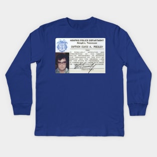 Captain Elvis A. Presley Memphis Police Kids Long Sleeve T-Shirt